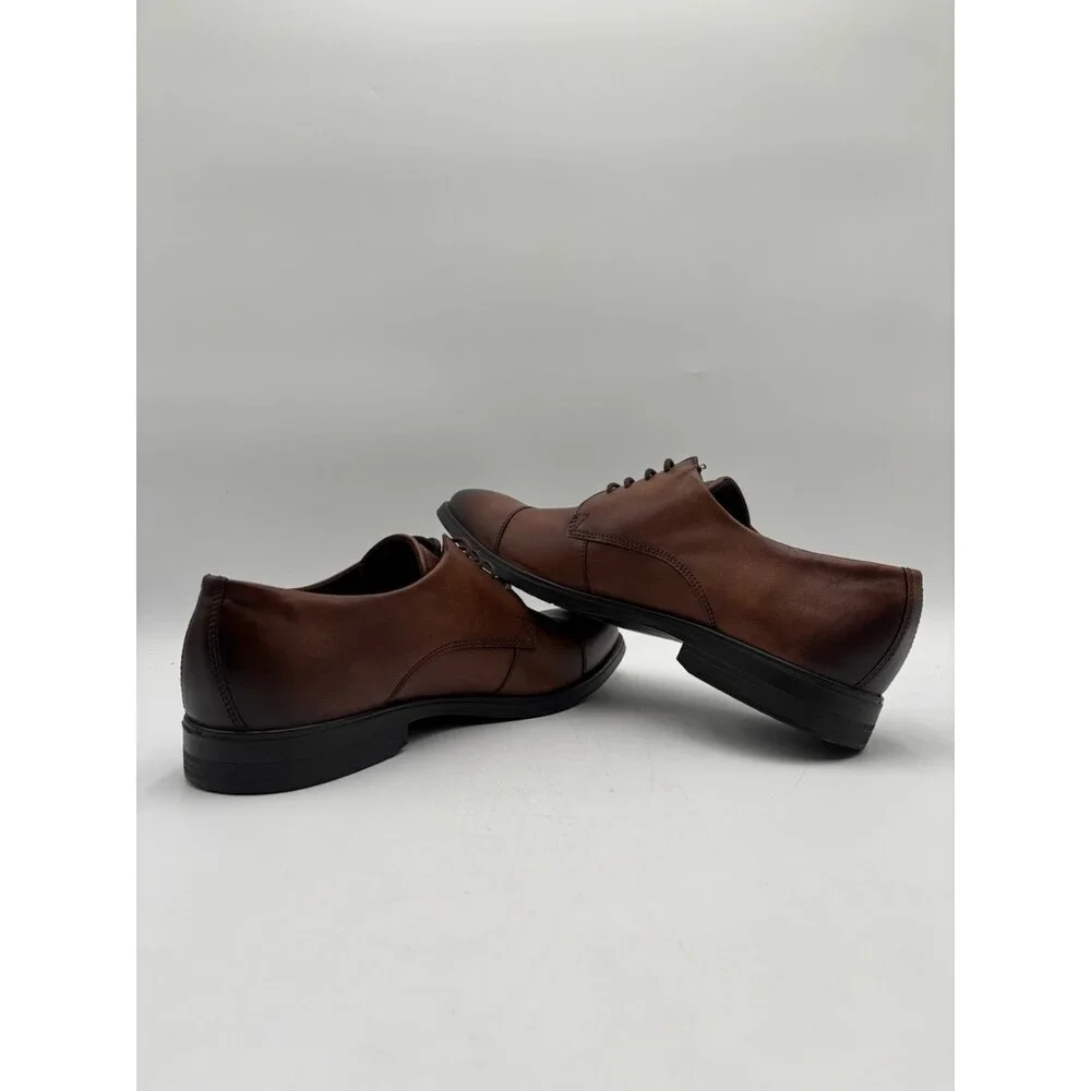Ecco MELBOURNE AMBER 621704 Men's NEW Lace-Up Oxford Brown US Size 13-13.5